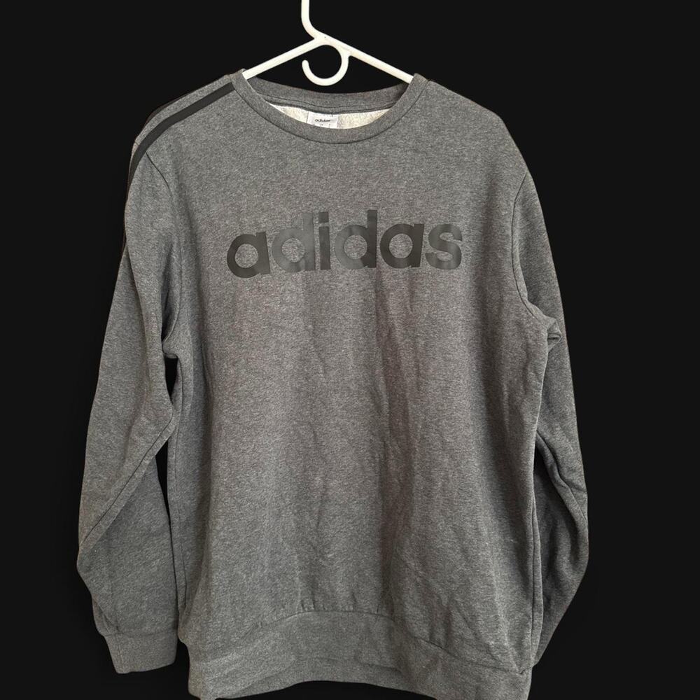 Gray adidas crewneck sweatshirt